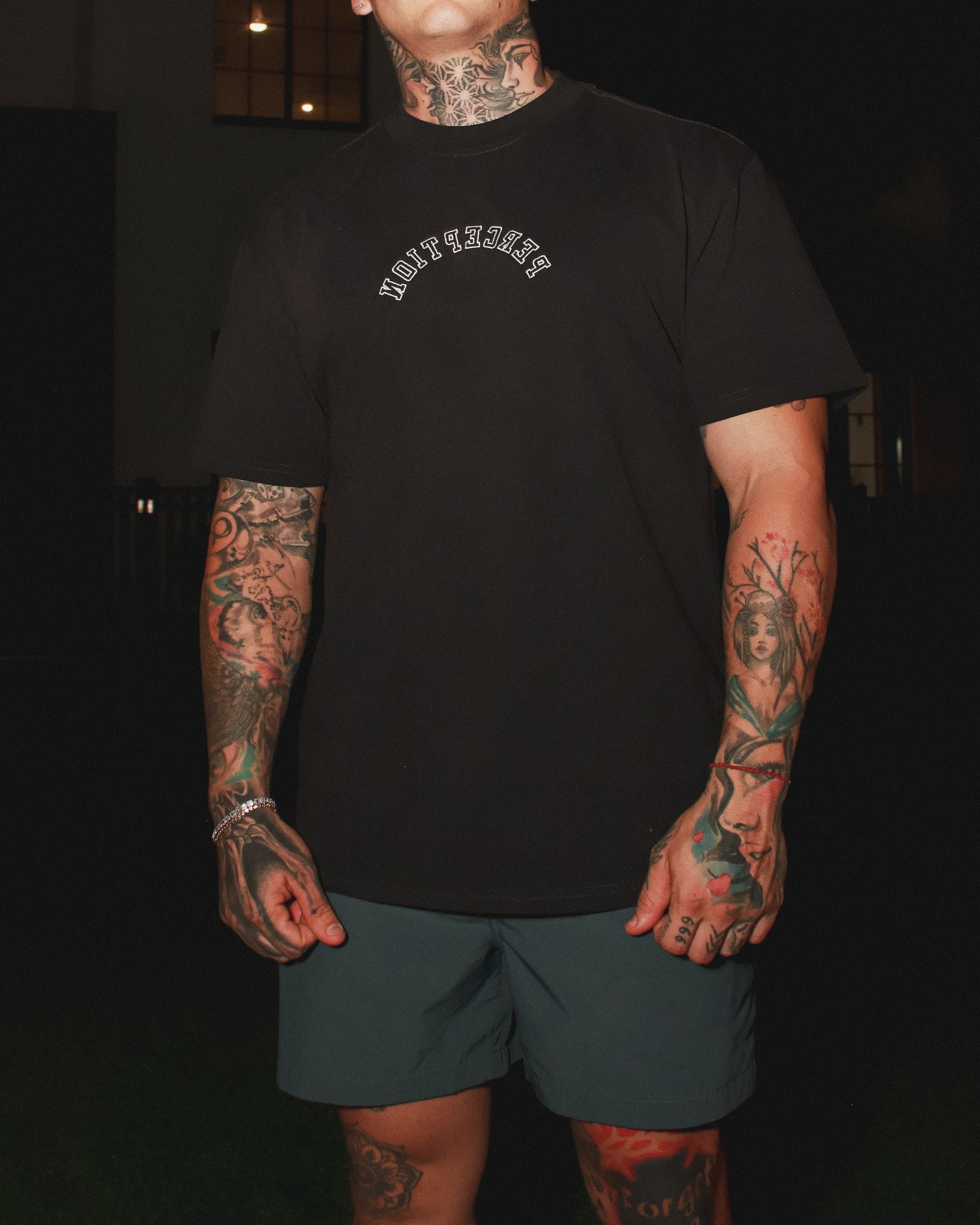 PERCEPTION - Black Heavyweight Tee