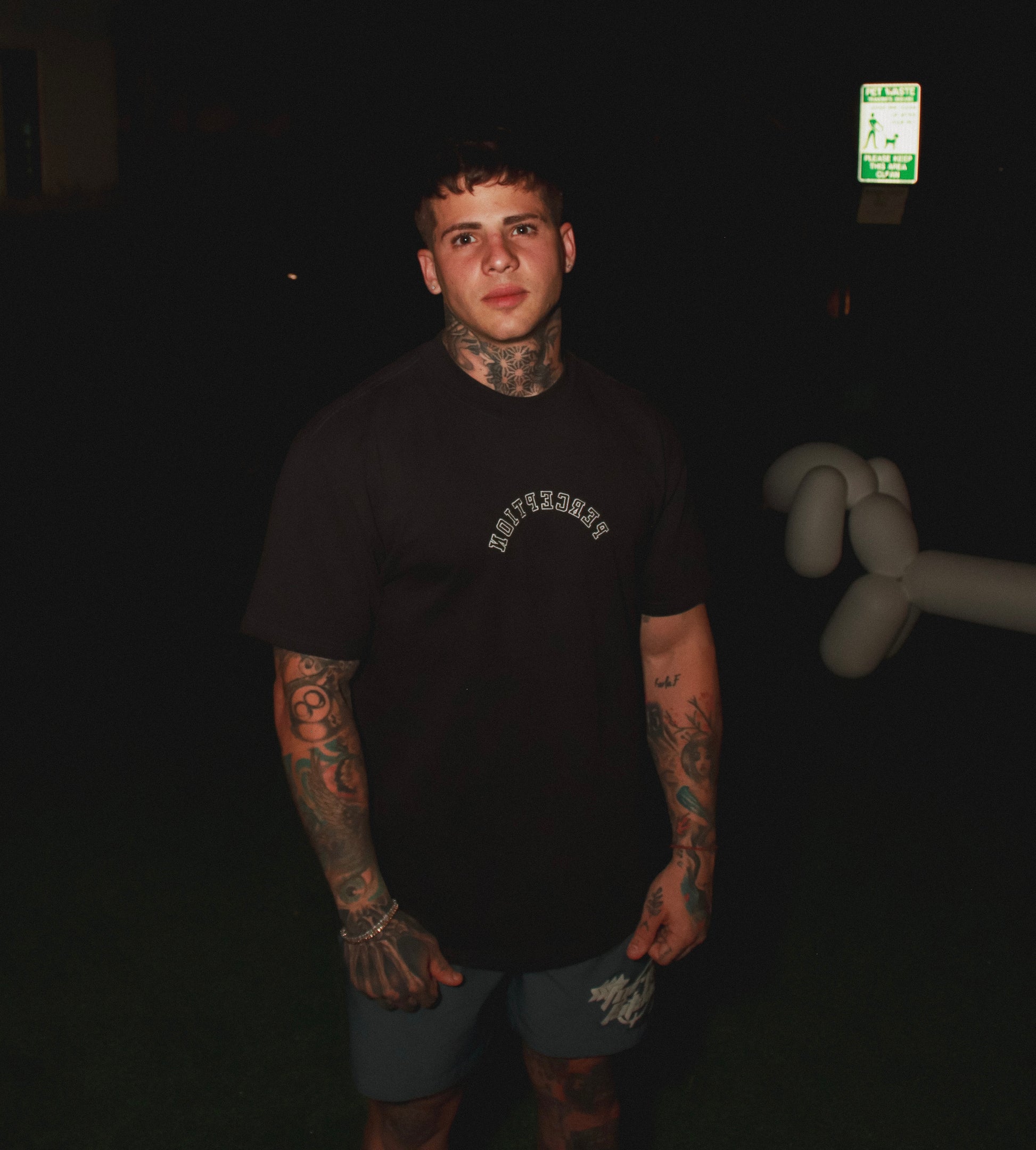 PERCEPTION - Black Heavyweight Tee