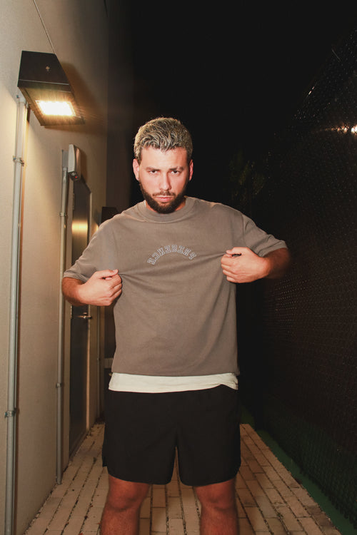 PRESENCE - GRAY HEAVYWEIGHT TEE