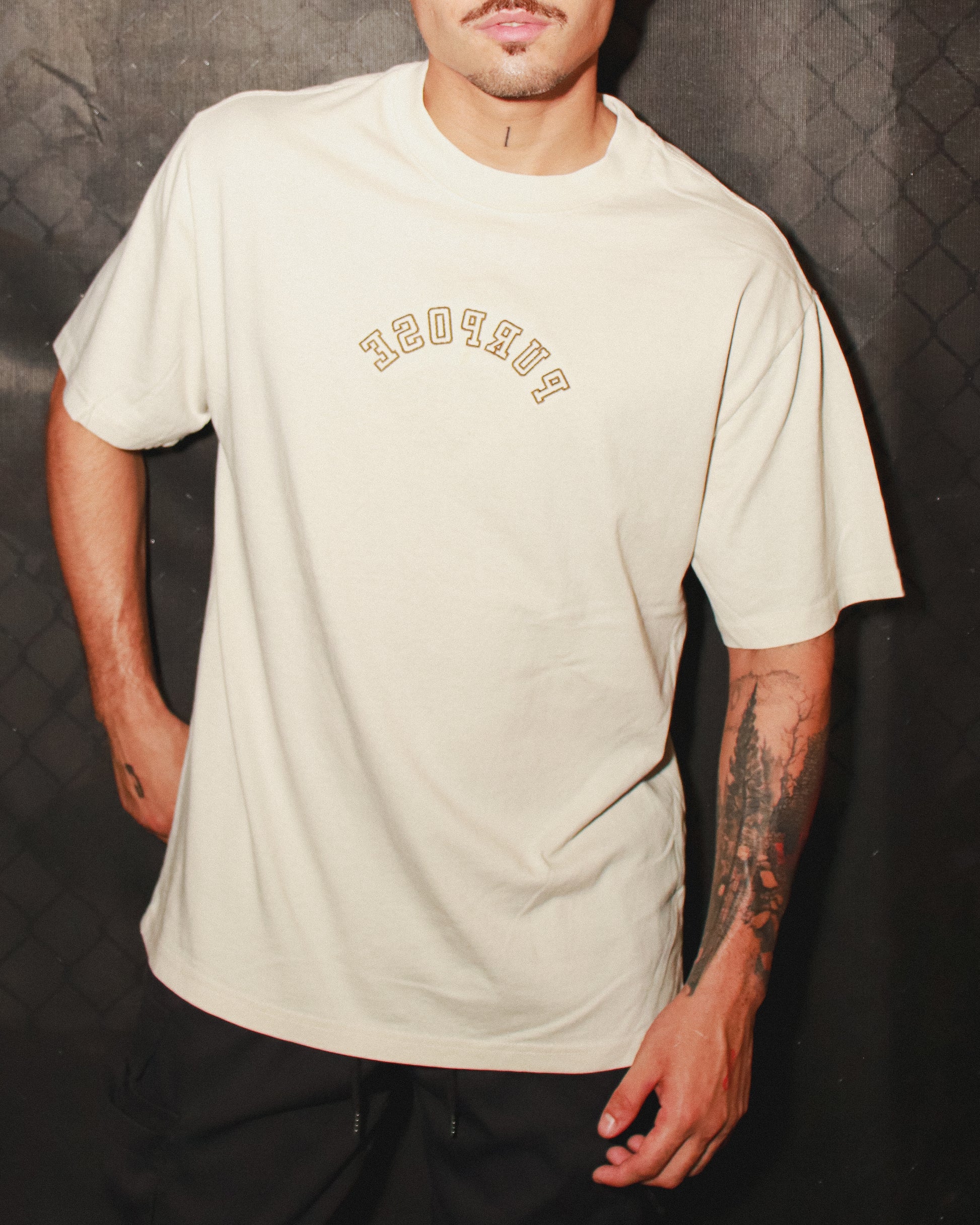 PURPOSE - Tan Heavyweight Tee